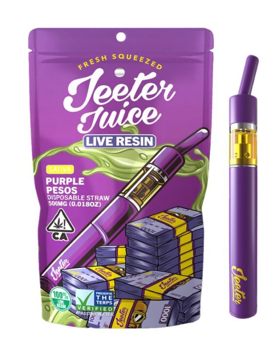 PLUMA DE WAX DESECHABLE - JEETER JUICE "Purple Pesos" (Sativa)