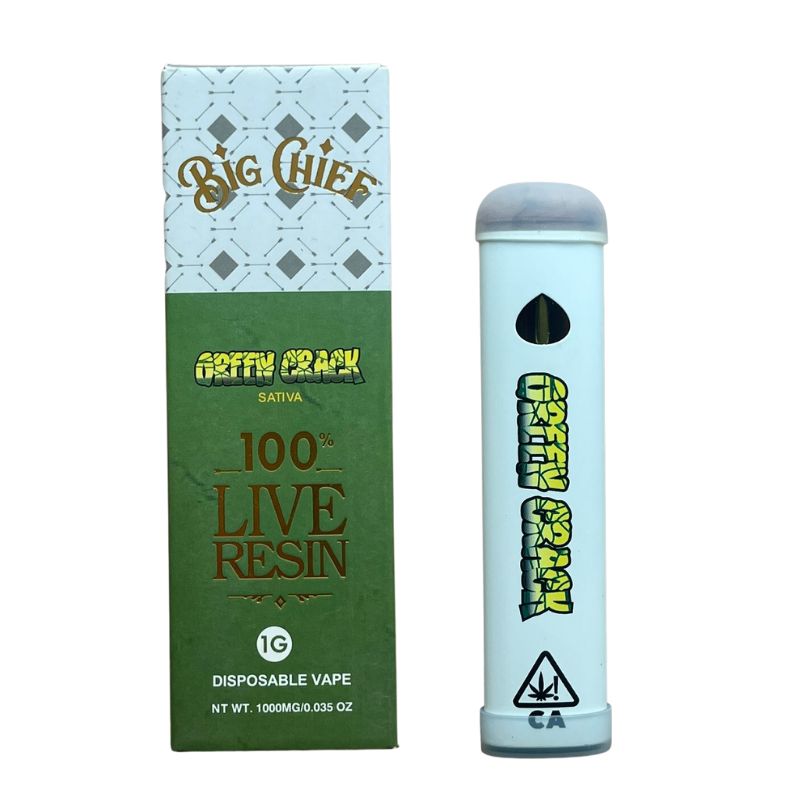 PLUMA DE WAX DESECHABLE - BIG CHIEF- "Green Crack" (SATIVA)