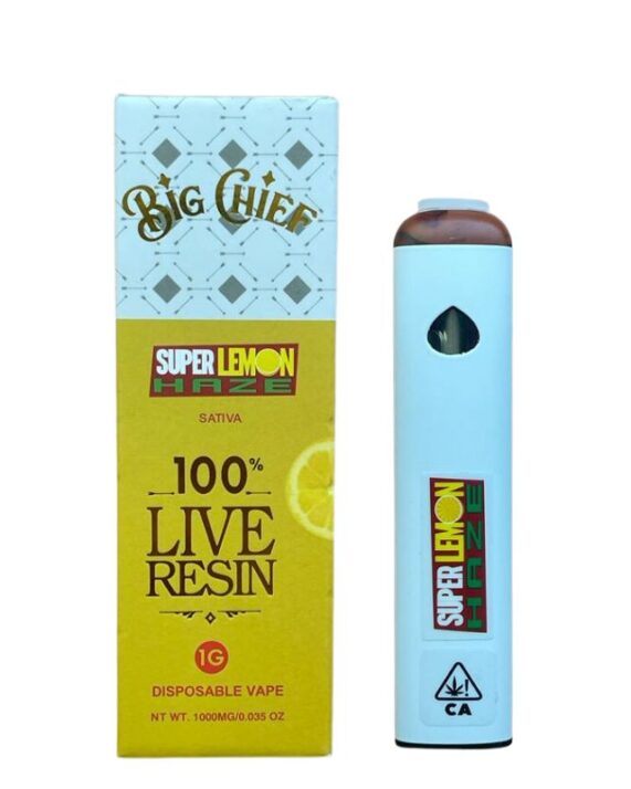 PLUMA DE WAX DESECHABLE - BIG CHIEF- "Super Lemon Haze" (SATIVA)