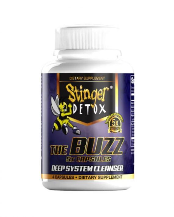 STINGER DETOX - DEEP SYSTEM CLEANSER - THE BUZZ 5X - (4 CÁPSULAS)