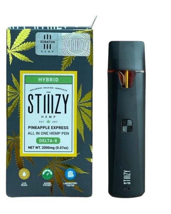PLUMA DE WAX DESECHABLE - DELTA 8 STIIIZY - "Pineapple express" 2ML (HÍBRIDA)