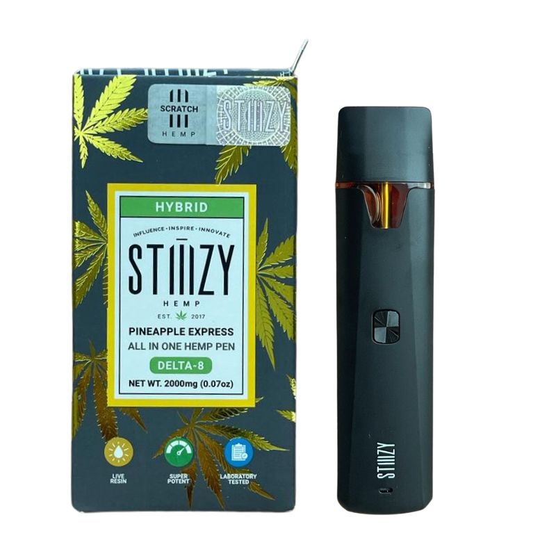 PLUMA DE WAX DESECHABLE - DELTA 8 STIIIZY - "Pineapple express" 2ML (HÍBRIDA)