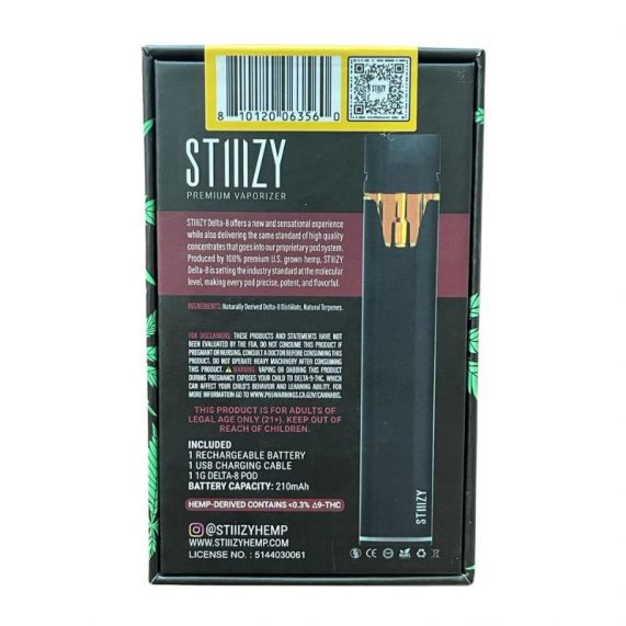 PLUMA WAX STIIZY DELTA-8 PINEAPPLE EXPRESS HIBRIDA1