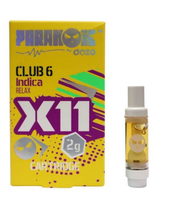 CARTUCHO WAX - PARANOIC "Club 6" 2ML (INDICA)