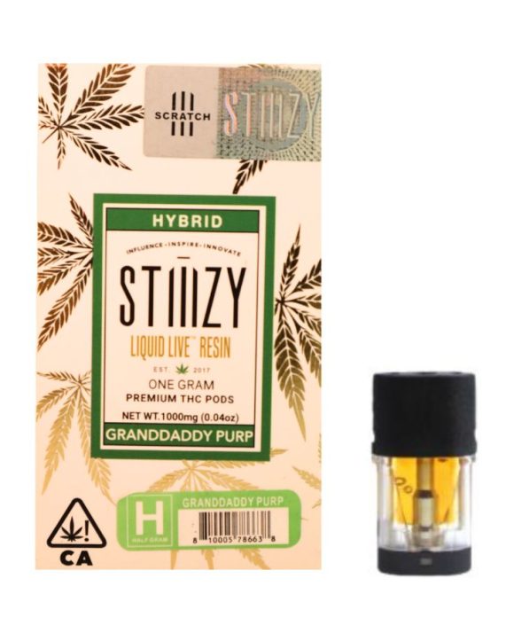 CARTUCHO WAX - STIIIZY - "Granddaddy Purp" (Hibrida)