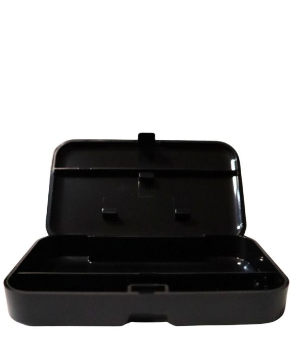ESTUCHE PARA CIGARRILLOS PLASTICO PORTÁTIL - NEGRO