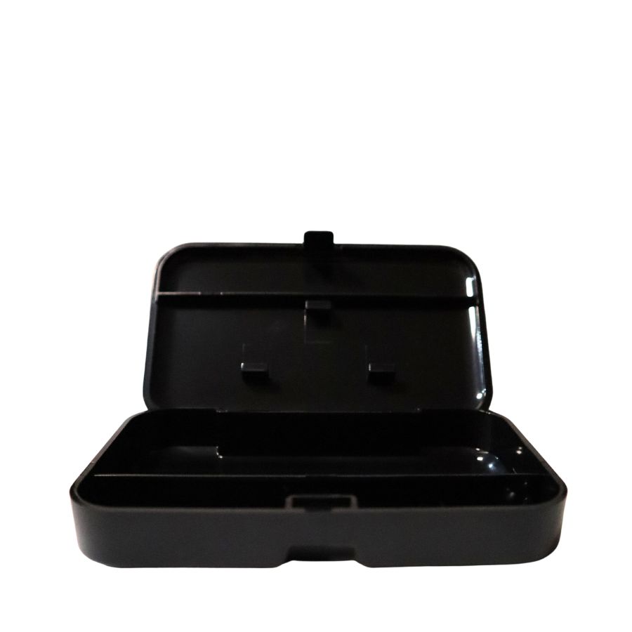 ESTUCHE PARA CIGARRILLOS PLASTICO PORTÁTIL - NEGRO