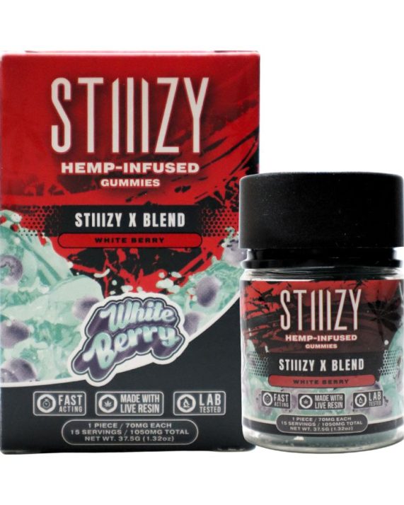 Gomitas STIIIZY X BLEND "Midnight Berry"THC (15 pzs)