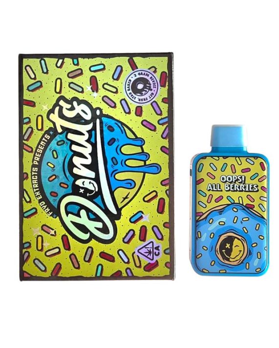 PLUMA DE WAX DESECHABLE - DONUTS X FRYD  "Oops All Berries" 2ML (SATIVA)