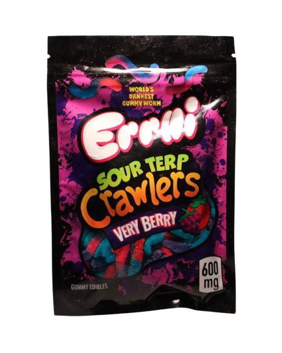 Gomitas  ERRLLI Sour Terp Crawlers "Very Berry"  (600mg)