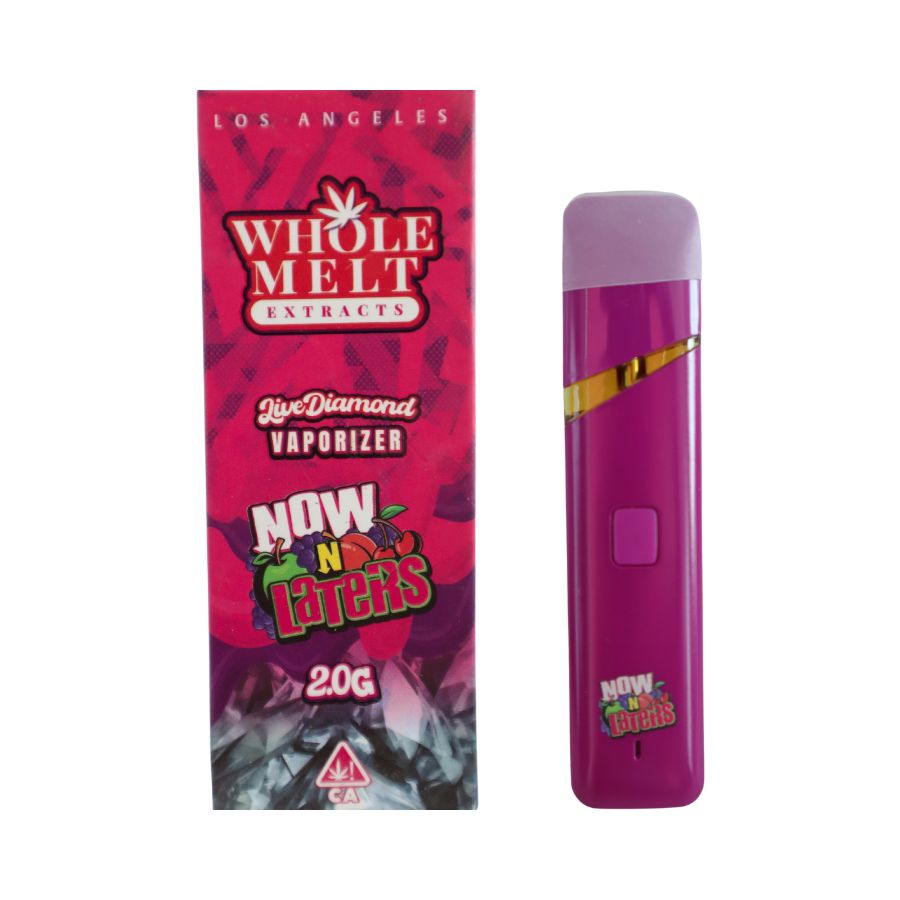 PLUMA DE WAX DESECHABLE - Whole Melt "Now N Laters" 2ML (HÍBRIDA)
