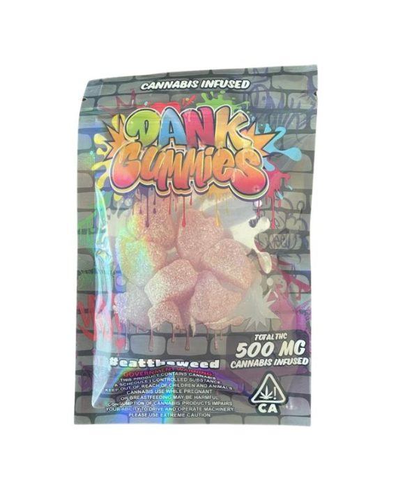 Gomitas DANK GUMMIES "Strawberry"THC (500mg) 10 PZ