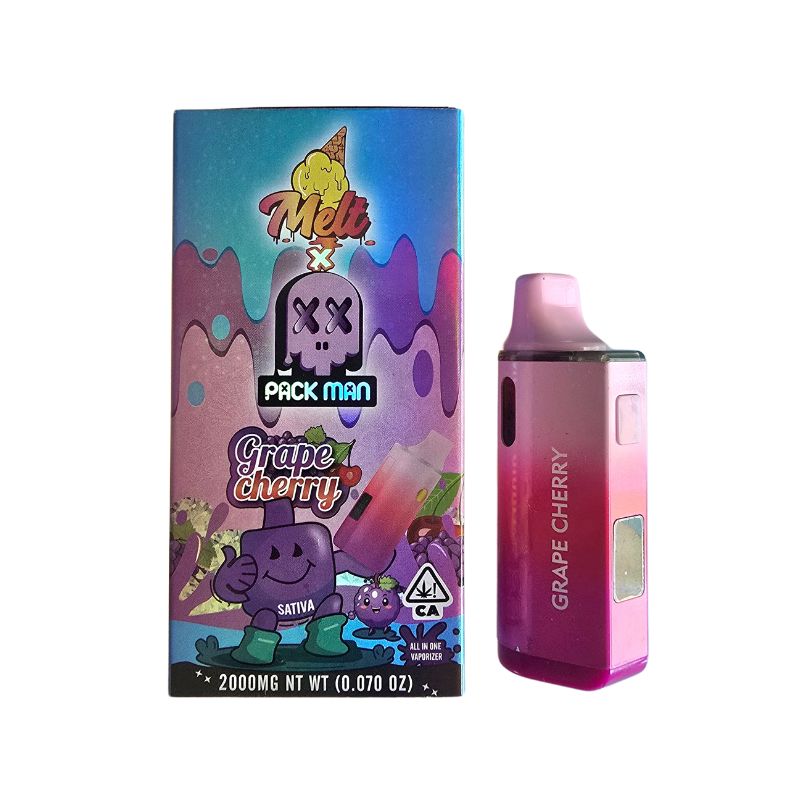 PLUMA DESECHABLE DE WAX – MELT x PACK MAN «Grape Cherry» (SATIVA)