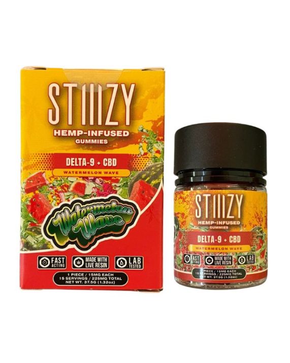Gomitas STIIIZY Delta-9 + CBD "Watermelon Wave"THC (15 pzs)