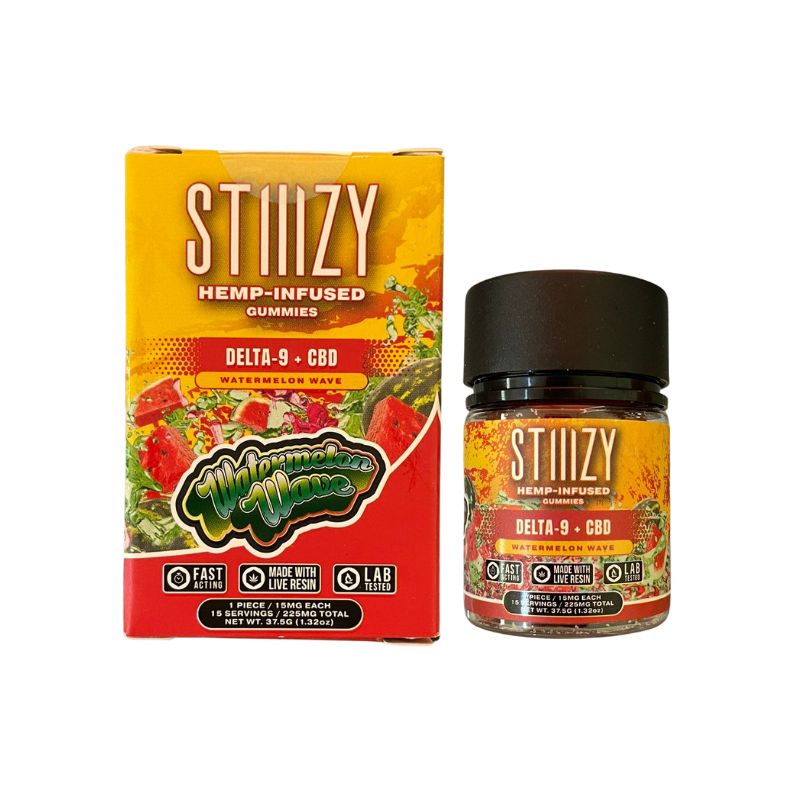 Gomitas STIIIZY Delta-9 + CBD "Watermelon Wave"THC (15 pzs)