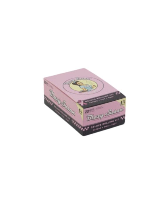 SÁBANAS - BLAZY SUSAN "Pink delux rolling kit" 1 1/4 size (caja 20 paquetes)