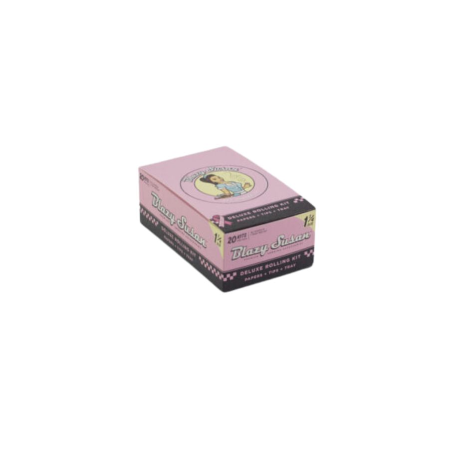 SÁBANAS - BLAZY SUSAN "Pink delux rolling kit" 1 1/4 size (caja 20 paquetes)