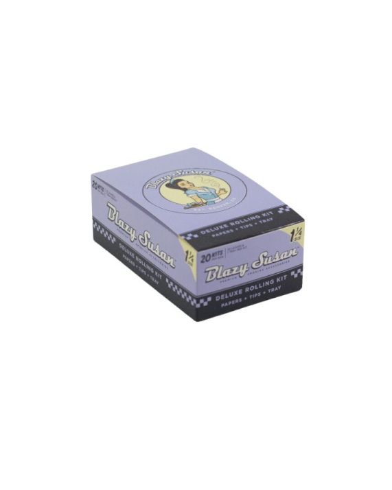 SÁBANAS - BLAZY SUSAN "Purple delux rolling kit" 1 1/4 size (caja 20 paquetes)
