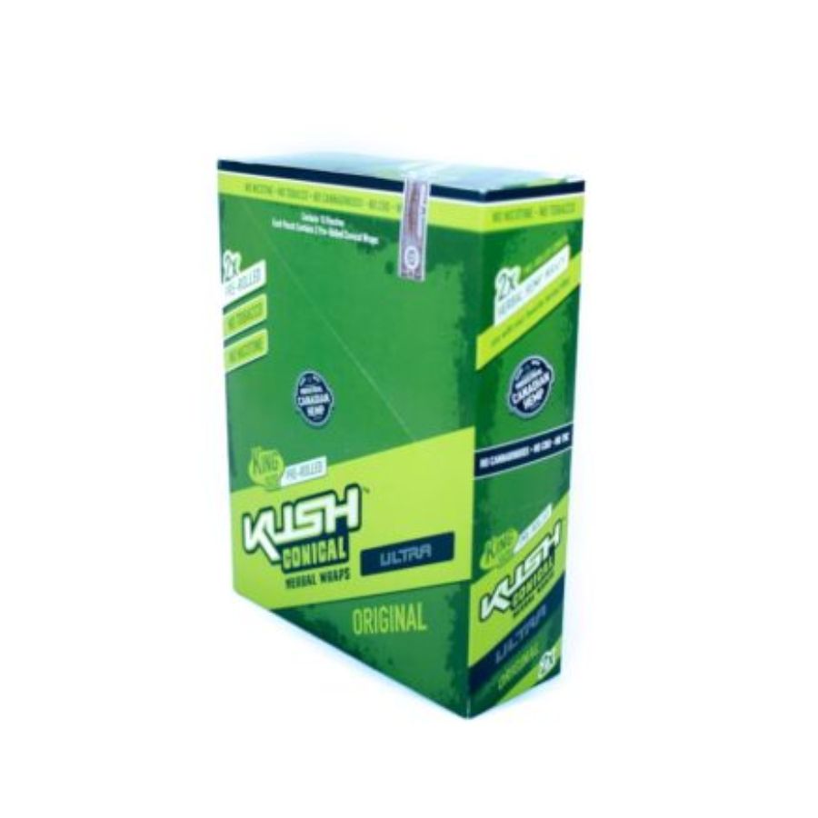 WRAPS PREROLADOS - KUSH CONICAL "Original" King size (caja 15x2 paquetes)