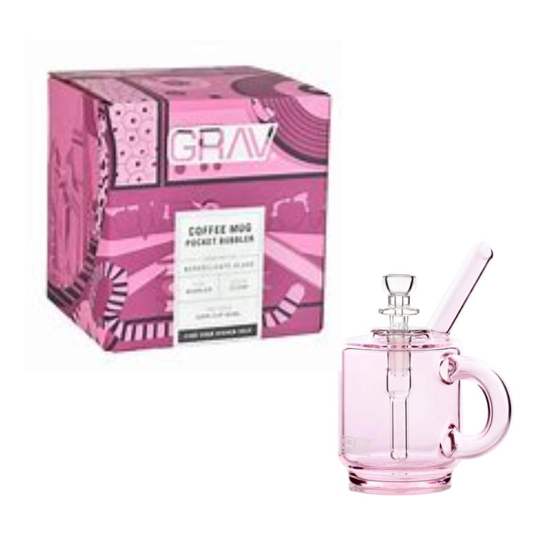 GRAV COFFEE MUG POCKET BUBBLER - PBCM -PINK