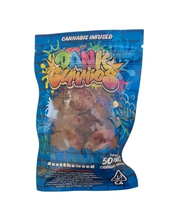 Gomitas DANK GUMMIES "Spicy Blue"THC (500mg) 10 PZ