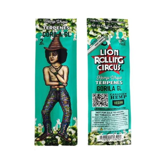 WRAPS PREROLADOS – LION ROLLING CIRCUS Terpeno Gorila GL