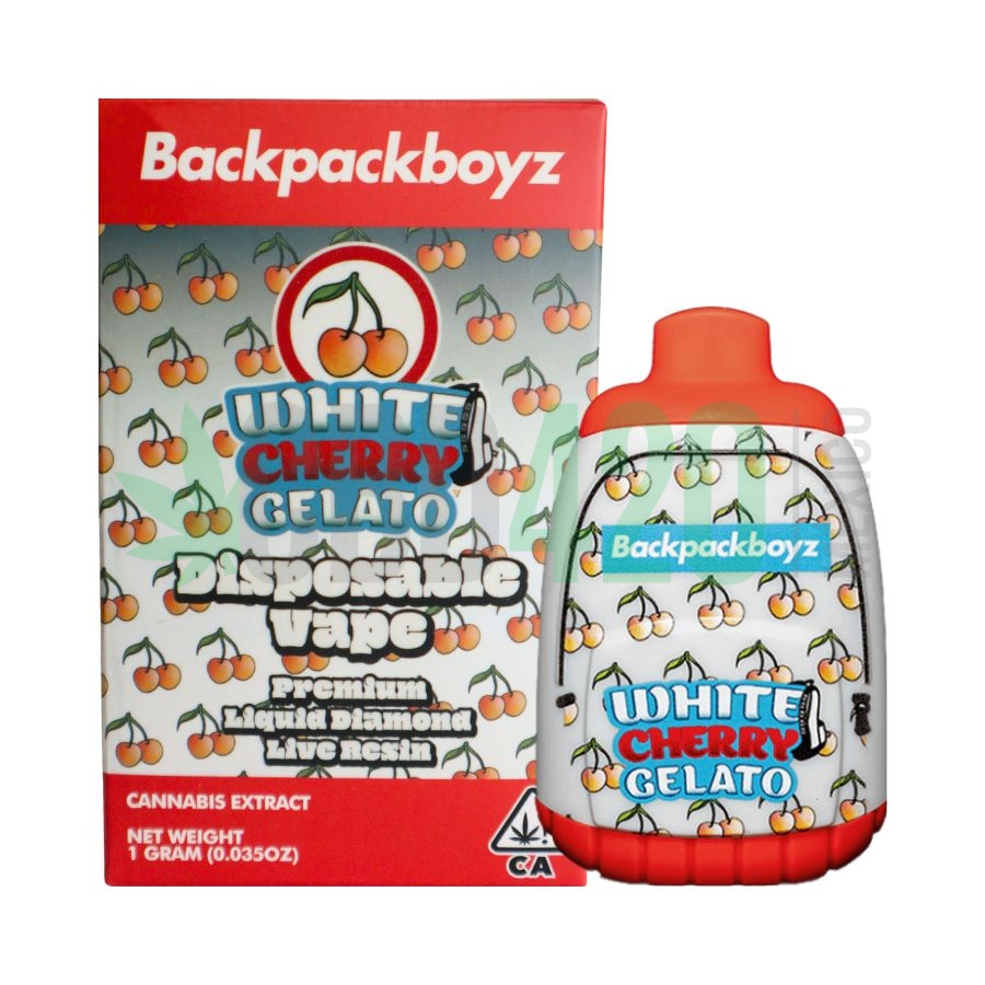 PLUMA DESECHABLE DE WAX – BACKPACKBOYZ «White Cherry Gelato» (HIBRIDA)