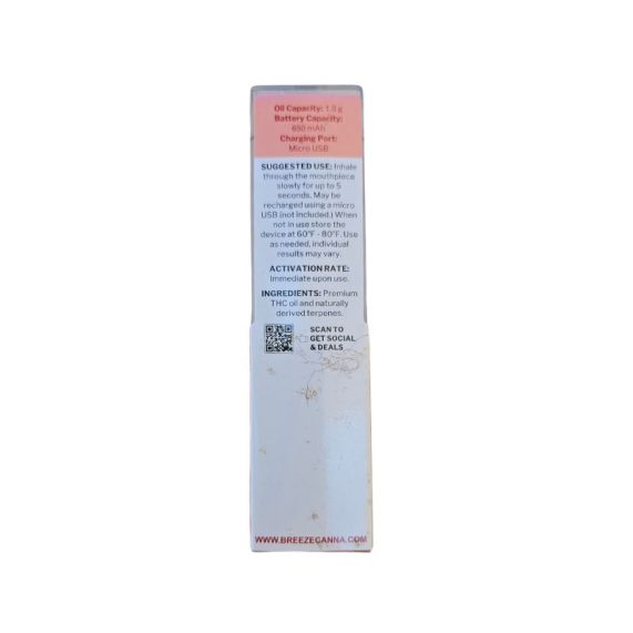 PLUMA WAX BREEZE STRAWBERRY CREAM REVERSO