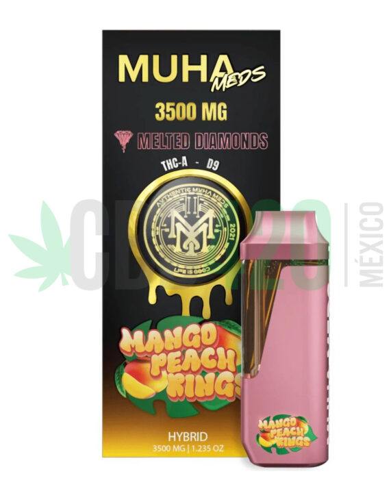 PLUMA WAX – MUHA MEDS "Mango peach rings" 3.5ML (HIBRIDA)
