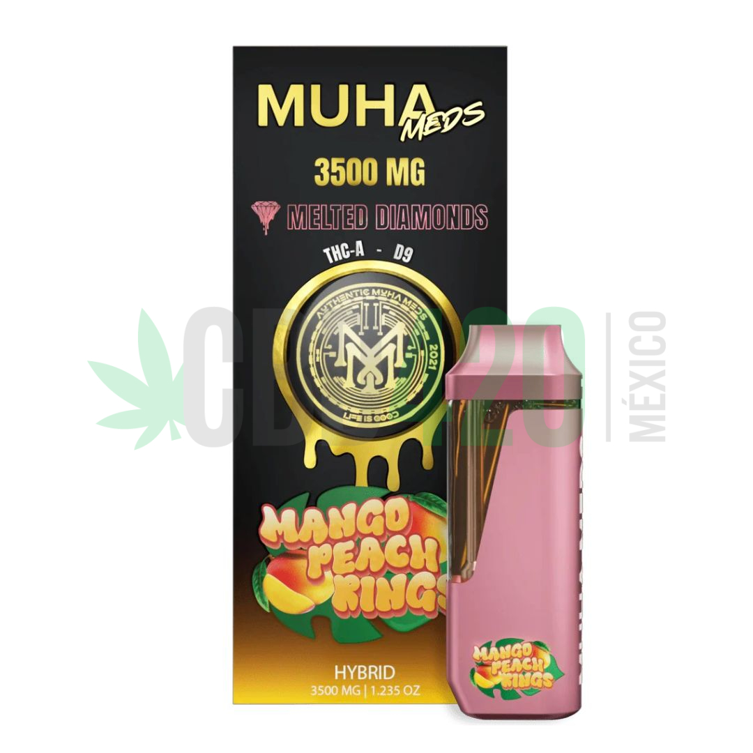PLUMA WAX – MUHA MEDS "Mango peach rings" 3.5ML (HIBRIDA)