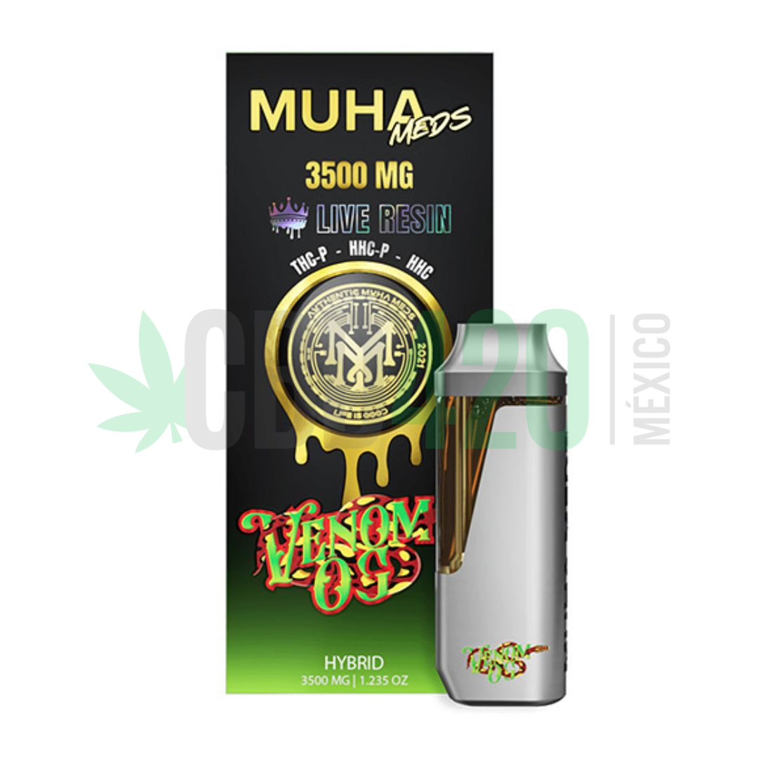 PLUMA WAX – MUHA MEDS "Venom OG" 3.5ML (HIBRIDA)