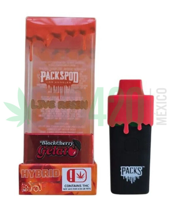 PLUMA DE WAX DESECHABLE - PACKSPOD "Blackcherry Gelato" (HIBRIDA)