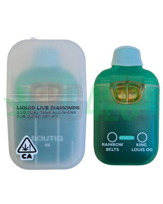PLUMA DE WAX – BOUTIQ (2 sabores)«Rainbow belts + King Louis Og» (HIBRIDA/INDICA)