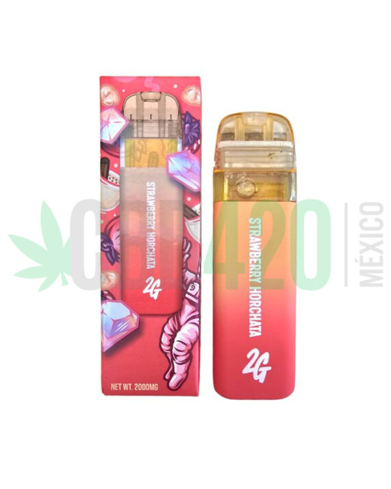 PLUMA DE WAX DESECHABLE - FAVORITES "Strawberry Horchata" 2ML (HIBRIDA)