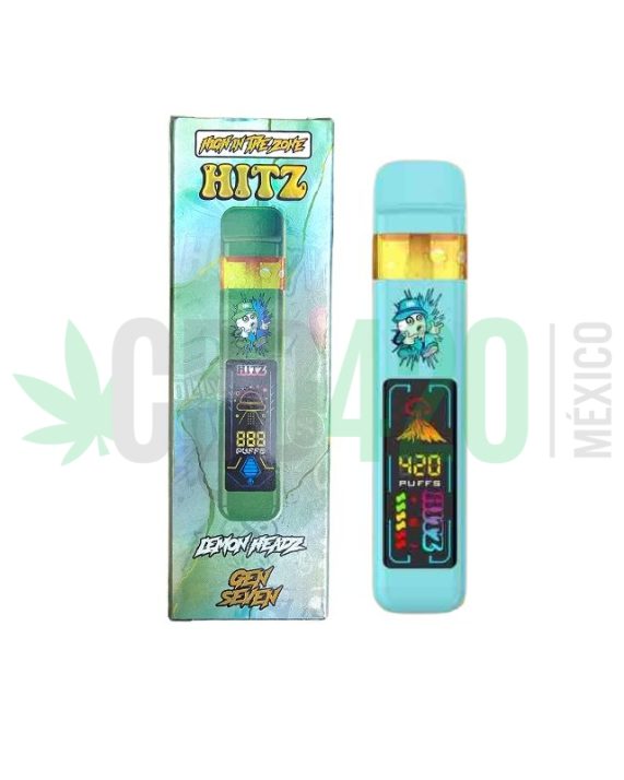PLUMA DESECHABLE DE WAX – HITZ «Lemon Headz» 2 ML (INDICA)