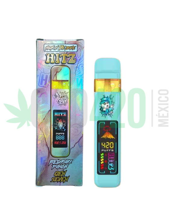 PLUMA DESECHABLE DE WAX – HITZ «Red Ruby Punch» 2 ML (INDICA)