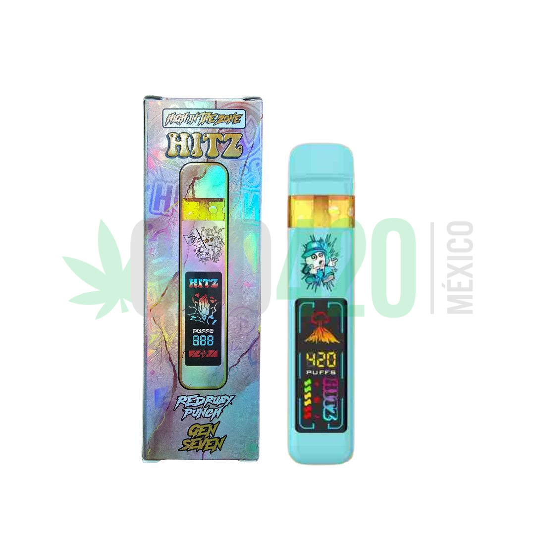 PLUMA DESECHABLE DE WAX – HITZ «Red Ruby Punch» 2 ML (INDICA)