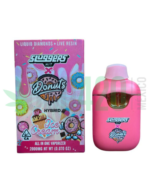 PLUMA DE WAX - SLUGGERS X DONUTS 2 (SABORES) "Ice Cream & Candy Fumez" 2 ML (HIBRIDA)