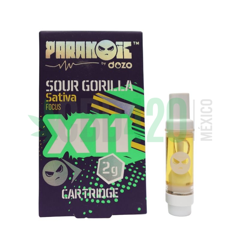 CARTUCHO WAX - PARANOIC X11 "Sour Gorilla" 2ML (SATIVA)
