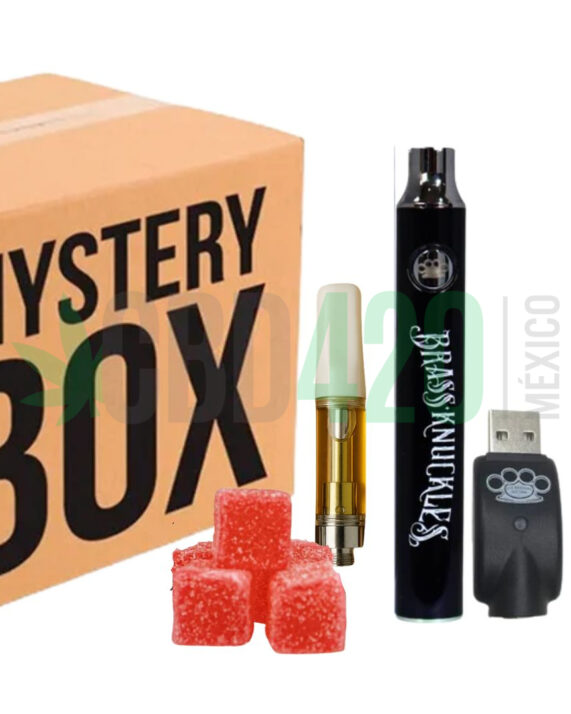 MYSTERY BOX - 1 cartucho + 1 batería para wax + gomitas thc