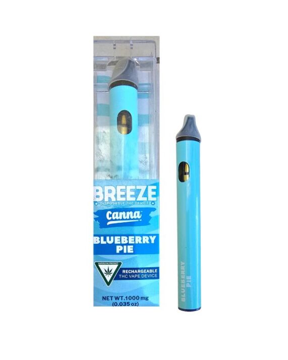PLUMA DE WAX DESECHABLE - BREEZE CANNA "Blue Berry Pie" (Híbrida)