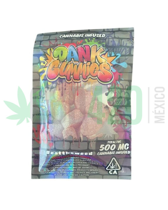 Gomitas DANK GUMMIES "Strawberry"THC (500mg) 10 PZ